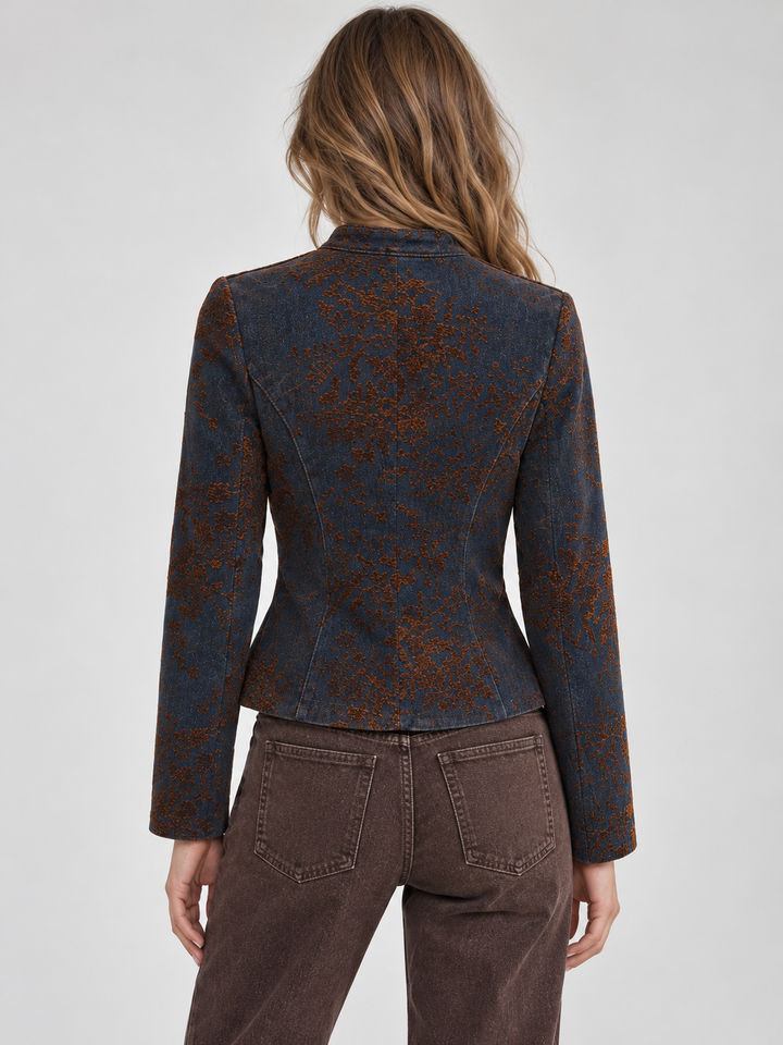 下载 (2) Stylish printed button front jacket for women relaxed fit